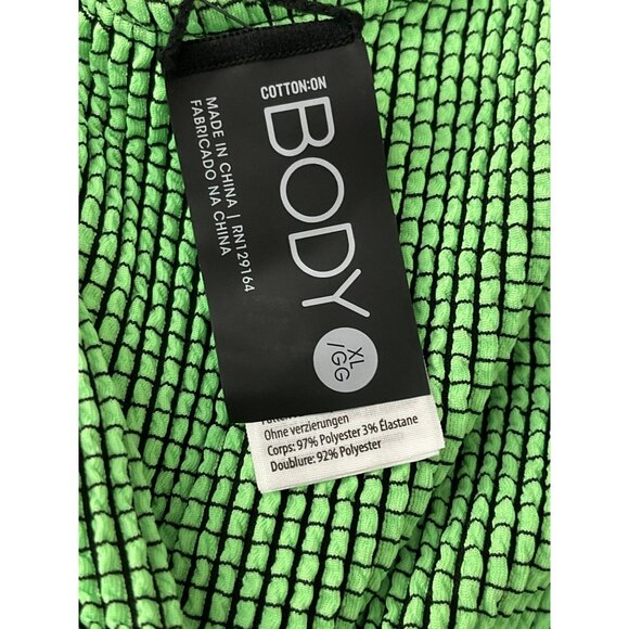 Cotton On Sz XL Textured Scoop One Piece Swimsuit Bathing Suit NEW - Picture 5 of 10